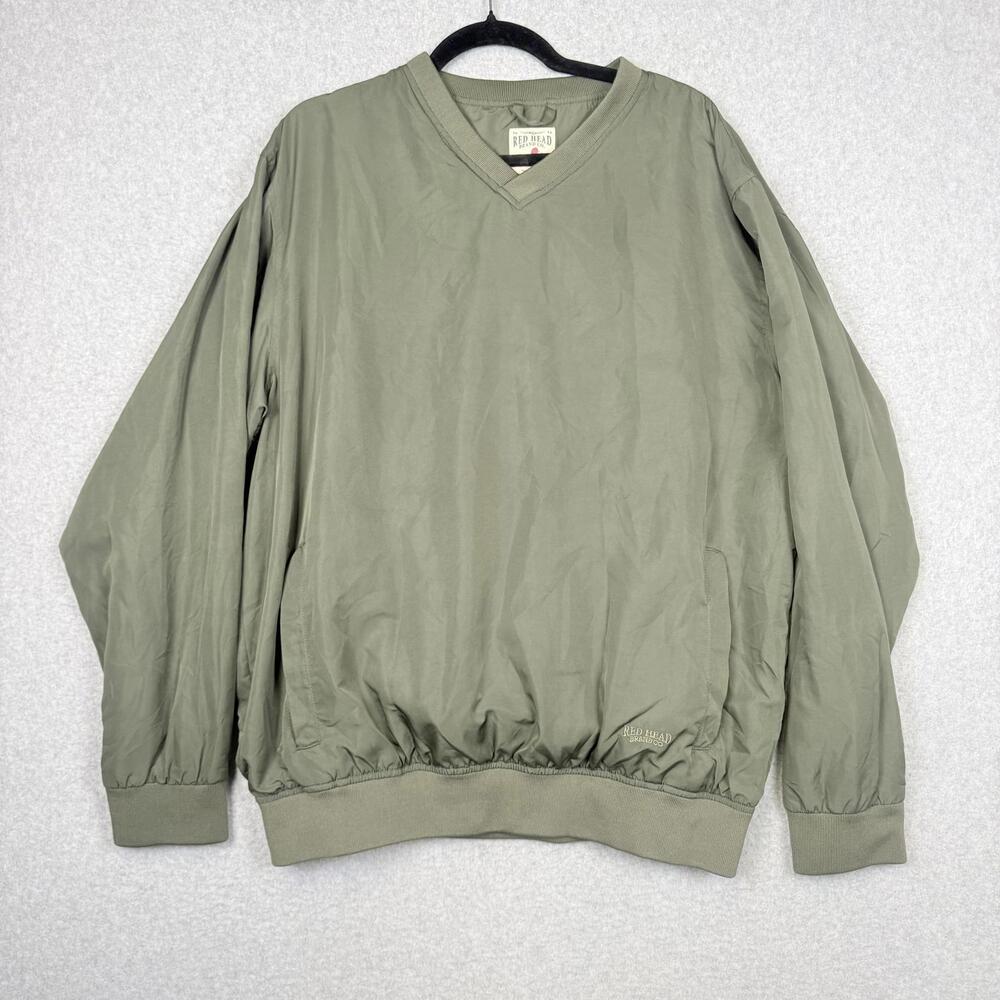Bass Pro Shop X Red Head Men's Size Large Green Pullover Jacket Coat Polyester